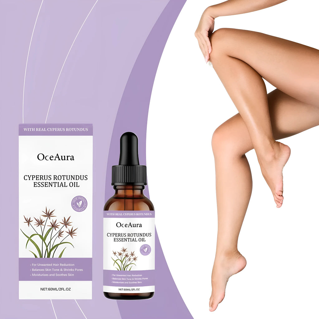 60 ml hair removal treatment oil bottle with botanical extract formulation