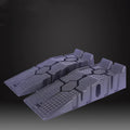 Heavy-duty industrial polypropylene car maintenance ramp, 900x330x225mm, for auto repair and agricultural machinery