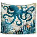 Home printing tapestry in octopus design made of 100% polyester in 150x230cm size