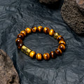 Geometric bodhi bead bracelet in ethnic style with multiple colour patterns including black and white Qiankun design