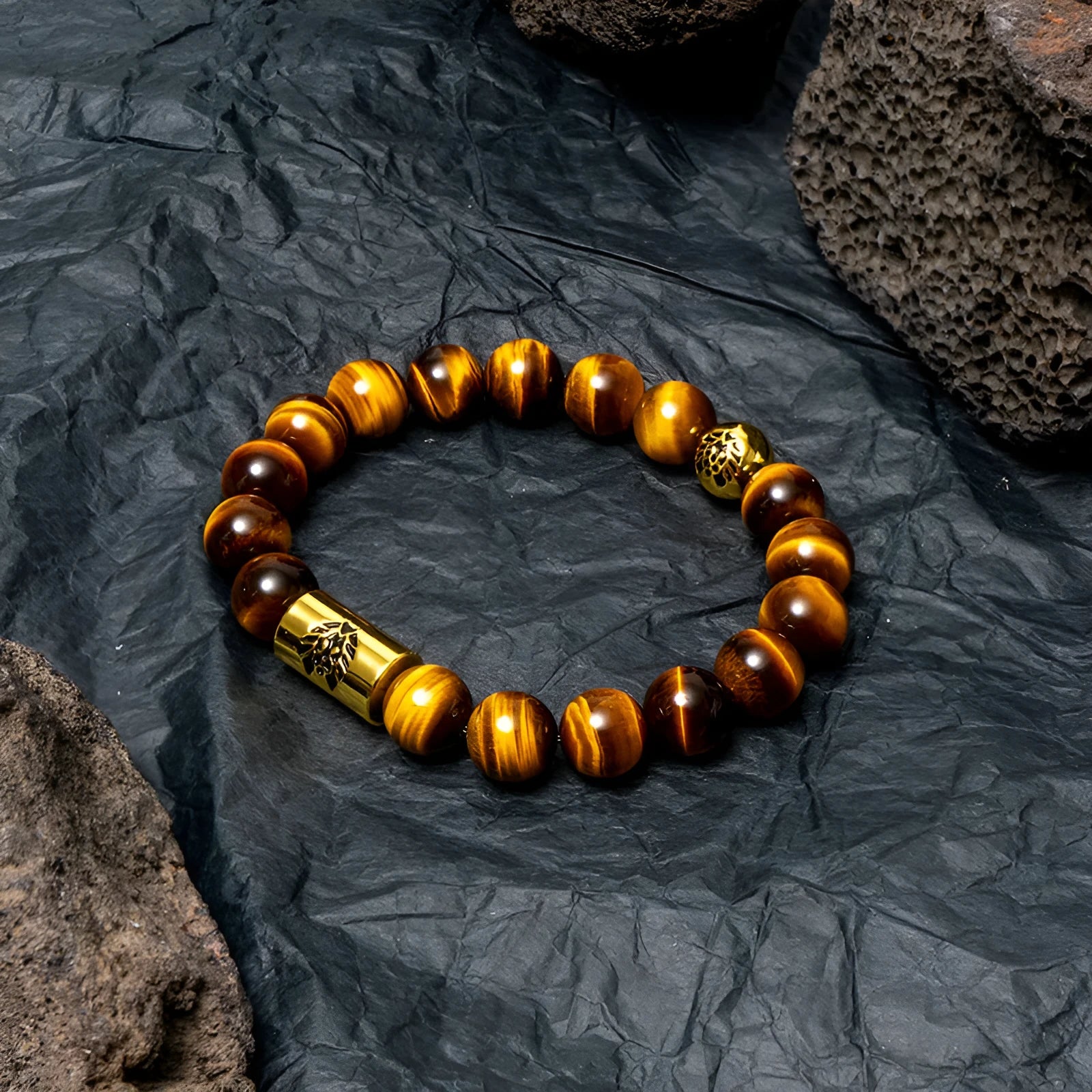 Geometric bodhi bead bracelet in ethnic style with multiple colour patterns including black and white Qiankun design