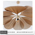 Bohemian cloth-craft hanging ceiling chandelier lamp in a choice of colours and large diameters.