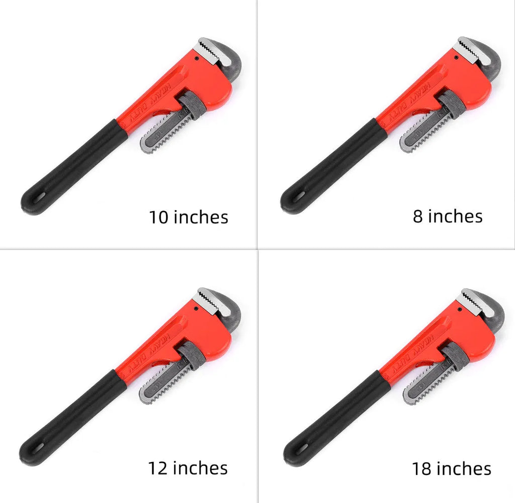 Heavy pipe tongs made of 45# steel available in 8 10 12 and 18 inch sizes for water pipe gripping