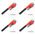 Heavy pipe tongs made of 45# steel available in 8 10 12 and 18 inch sizes for water pipe gripping