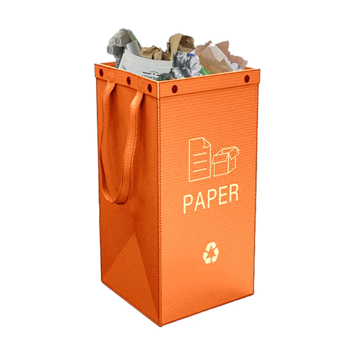 40-litre blue plastic bin bag holder for kitchen waste with visible dimensions