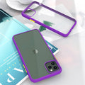 Frosted solid colour protective back case for iPhone 11 series with corner airbags.