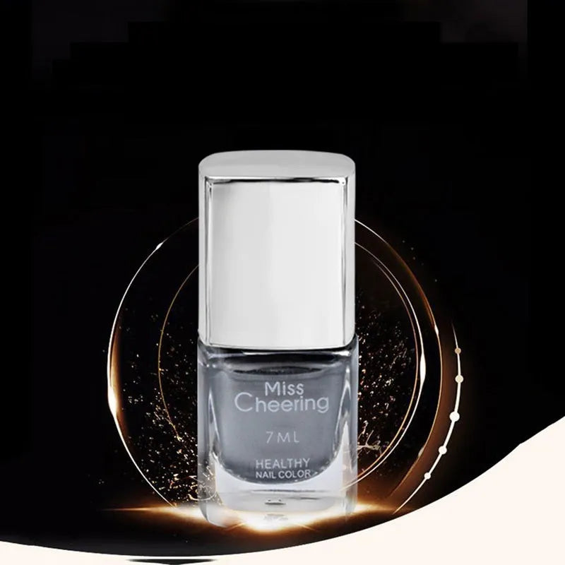 Mirror Nail Polish high-shine chrome finish nail varnish 12ml bottle metallic mirror effect