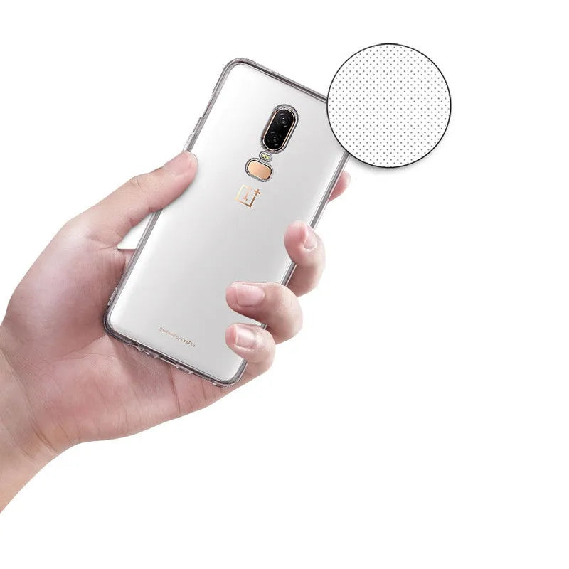 Transparent TPU phone case back cover for OnePlus 3T to 8 Pro and Nord models
