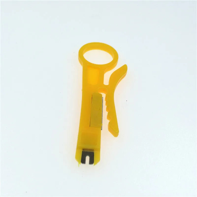 Network tool stripping pliers with rubber handle and tool steel clamp head for 6mm stripping diameter