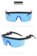 One-piece sports sunglasses for cycling with PC lens in multiple colour options