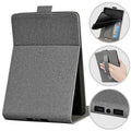 Handheld protective TPU case with bracket for a 6-inch Kindle, shown in a selected colour and embossed design.
