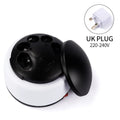 White plastic steam nail polish remover machine with dimensions 16.5 x 16.5 x 11cm
