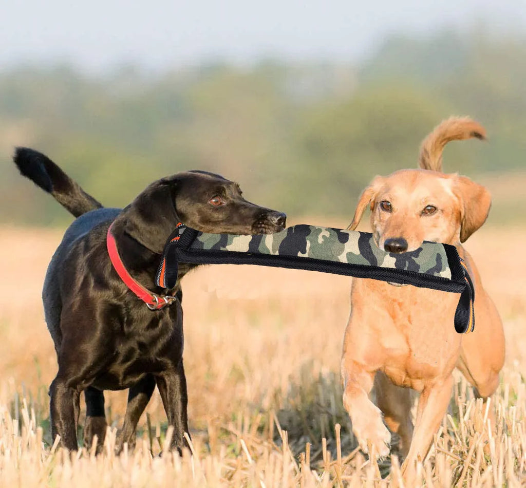 Bite-resistant dog training stick made of camouflage cloth for chewing and dental health LY307