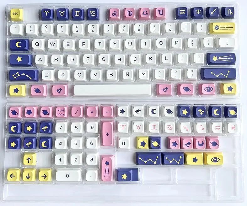 Magician Constellation 132-key XDA height keycap set, boxed, for USB Bluetooth Type-C keyboards