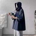 Men's hooded half sleeve t-shirt in loose fit polyester available in multiple solid colours