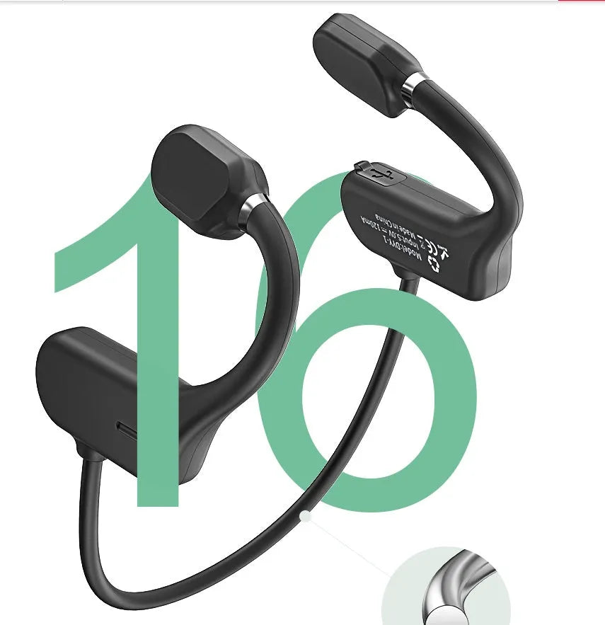 Air conduction Bluetooth sports headphones, non-ear, 18g, IPX4, in black, light grey or red