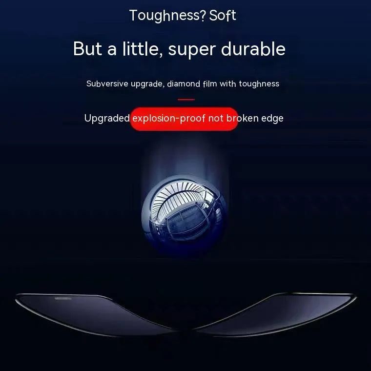 iPhone privacy tempered glass screen protector with dustproof net full-coverage for multiple models