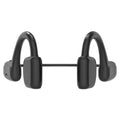 G1 wireless sports Bluetooth headset in black with earless design and split key controls on a white background