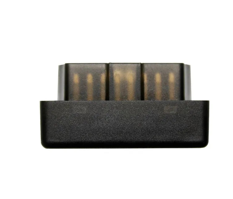 ELM327 Bluetooth OBD-II car fault detector, black, 43mm x 25mm x 23mm, engine diagnostic scanner