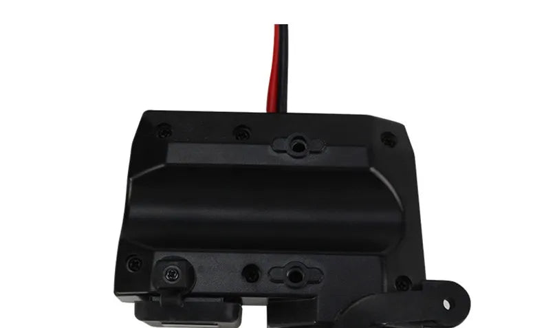 Black motorcycle USB waterproof charger with voltmeter and dual ports for handlebar or rearview mirror mounting