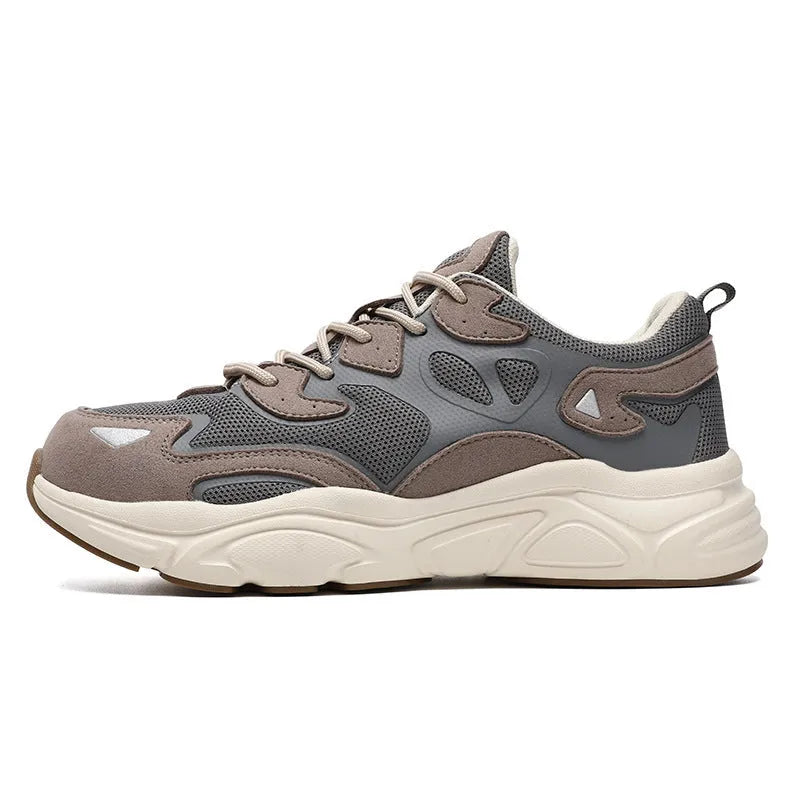Steel head non-slip soft bottom breathable mesh shoes low top lace-up safety footwear in Black Illusion