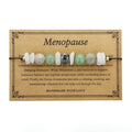 A geometric stone beaded bracelet for women on a wrist, shown in Colour 3906.