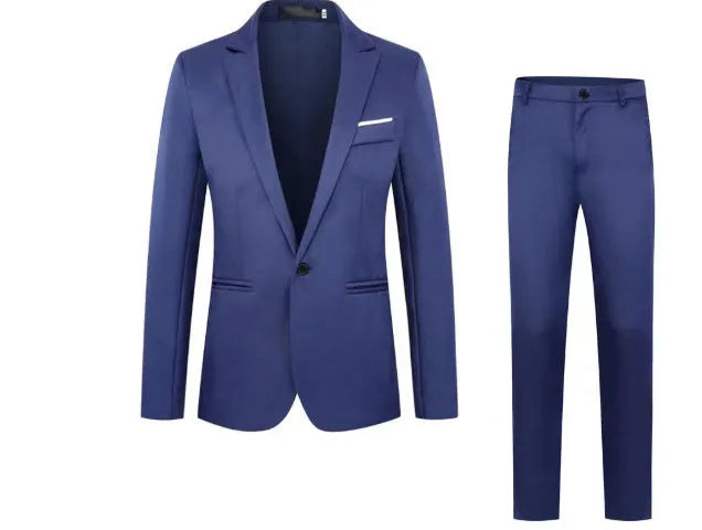Men's acetate fibre suit jacket in a loose fit for weddings, shown in multiple colour options.