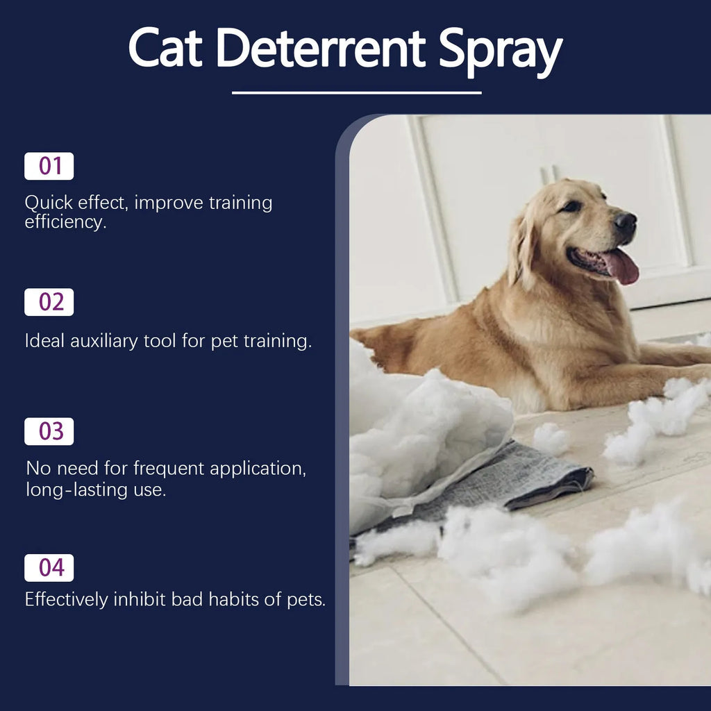 Pet anti-chewing spray 50ml bottle for indoor training of dogs and cats to deter biting and scratching on furniture