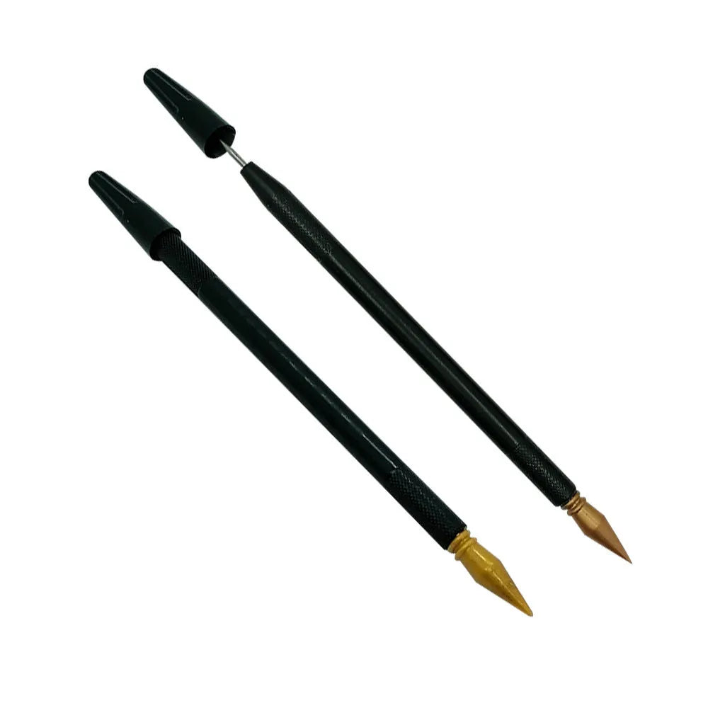 White PS plastic scratch art pen tool for children's paper craft projects