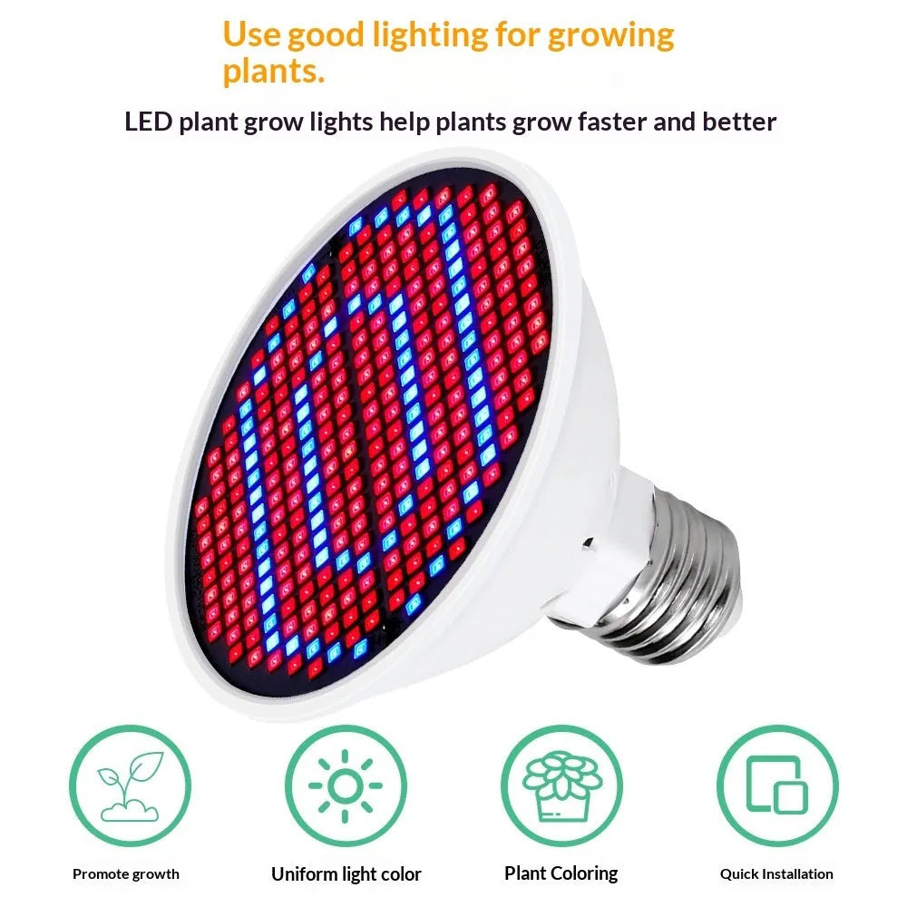 Red-blue spectrum plant growth fill light with 126 beads and PC shell on a shelf