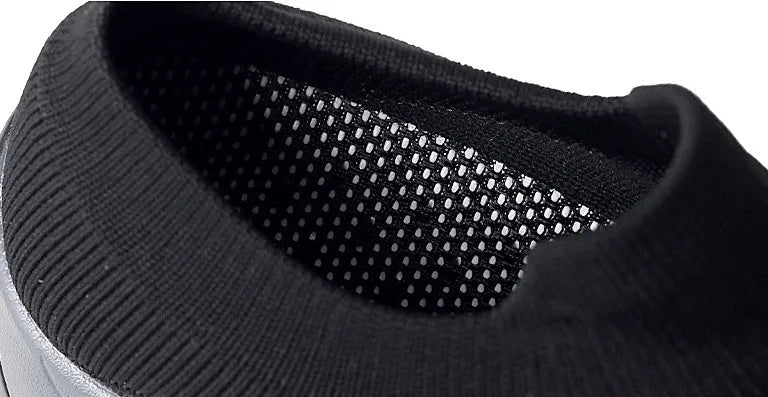 Dancing soft bottom flying woven rocking shoes in black camouflage colour with mesh upper and front strap