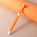 Plastic and nylon pet toothbrush for dogs and cats in multiple colour options