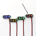 0.28 inch ultra-small digital DC voltmeter with LED display, reverse polarity protection, for car battery and voltage measurement