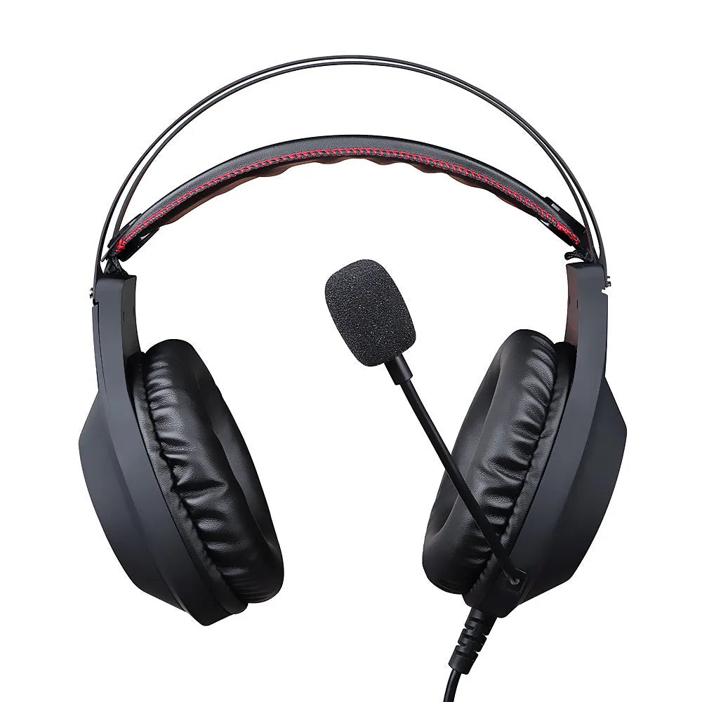 NUBWO N2 black over-ear gaming headset with microphone and 3.5mm cable