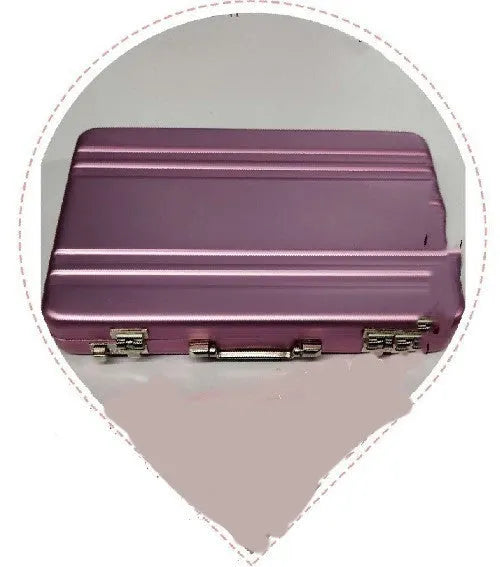 Aluminium alloy card holder in silver, showing its slim 16mm thickness and compact size.