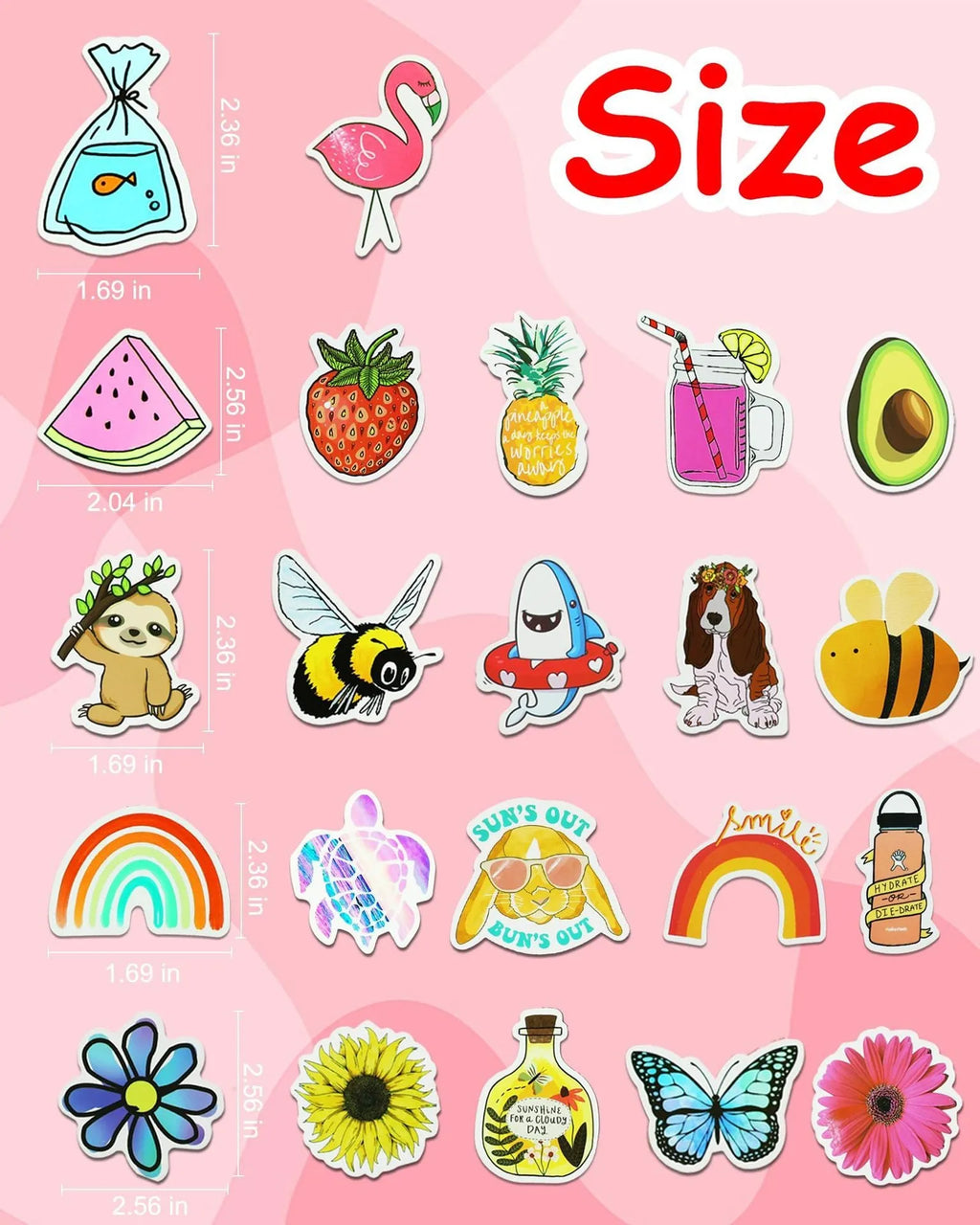 200-piece PVC waterproof style stickers for DIY luggage notebook decoration