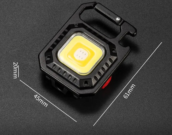 Portable LED torch in aluminium alloy and PC with 500lm brightness, waterproof, and magnetic base