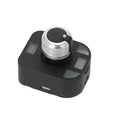 Black plastic reversing rearview mirror switch for Audi vehicles, side view showing button layout
