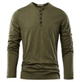 Men's solid colour cotton long-sleeved pullover in slub cotton, available in multiple colours including white and black