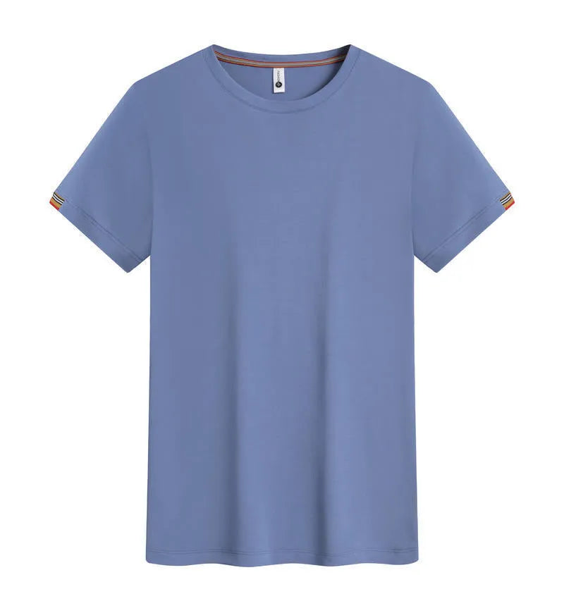 Men's round neck ice fibre pullover work top in Army Green colour showing business attire styling