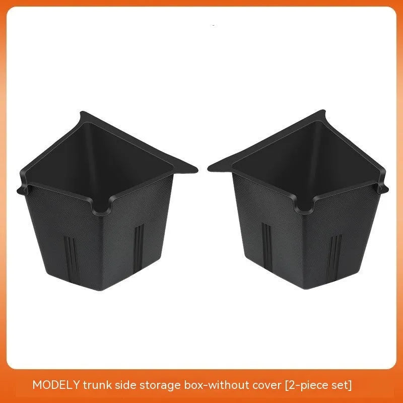Tesla trunk side storage box cover in TPE or ABS material for Model Y and Model 3