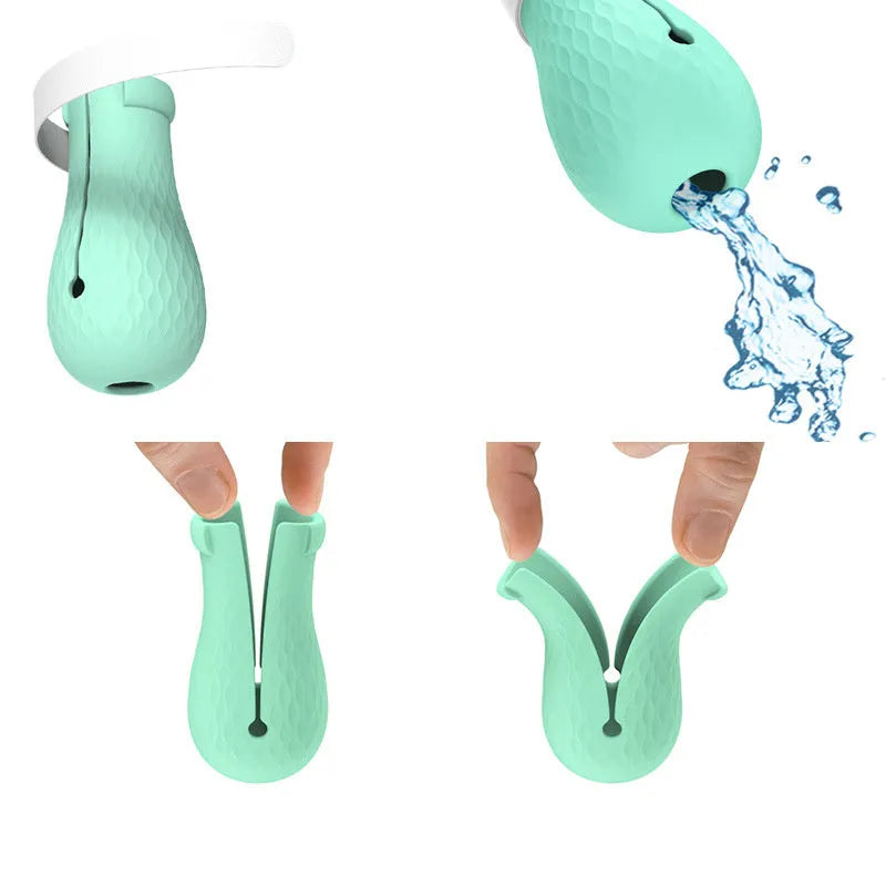 Green silicone cat paw scratch protection gloves set of 4 pieces