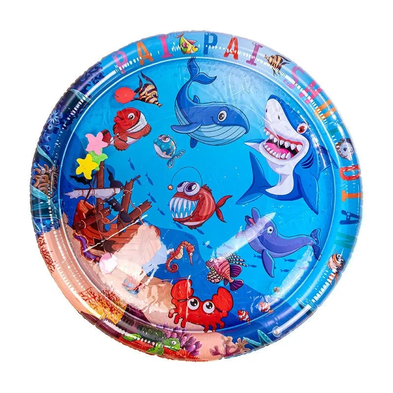 65cm dolphin style PVC inflatable pet water cooling bed for dogs and cats