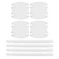 Clear 3D adhesive stickers for protecting car door handles from scratches