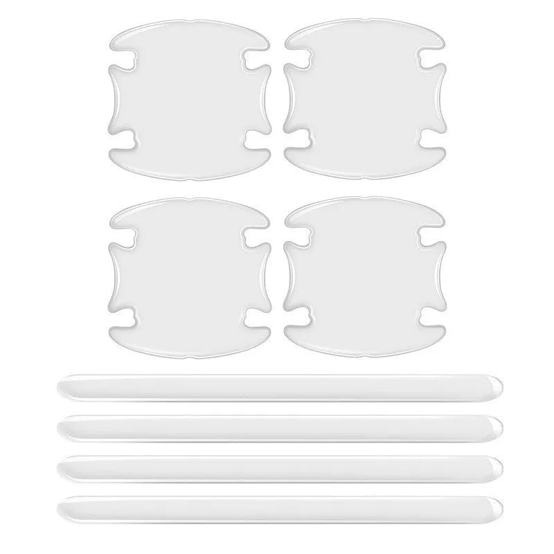 Clear 3D adhesive stickers for protecting car door handles from scratches