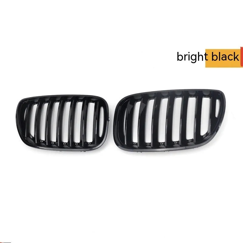 BMW X5 E53 bright black mesh grille set for 2000-2006 models front bumper replacement