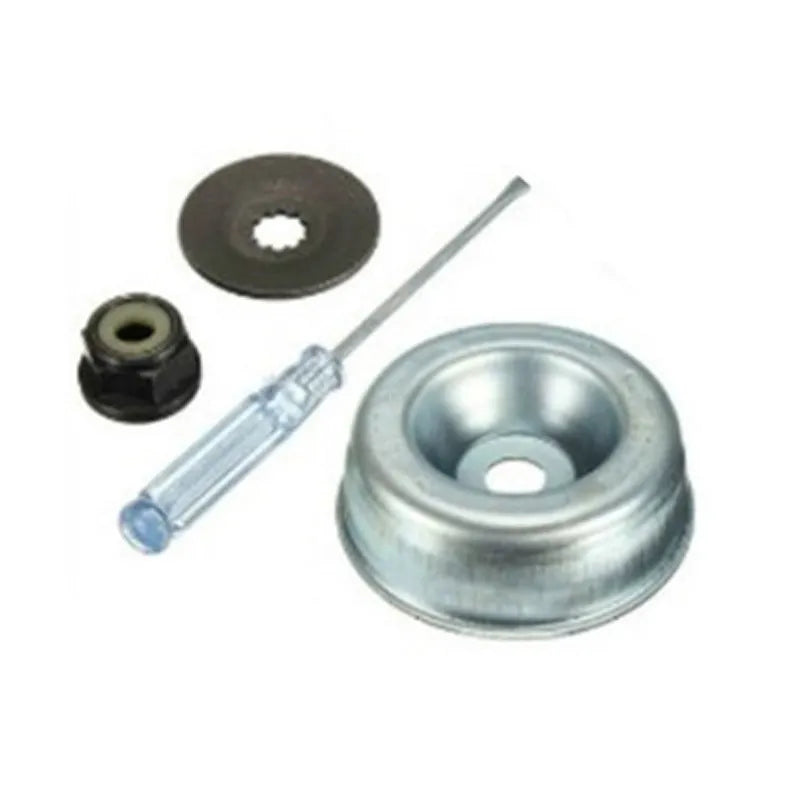 Brush cutter gear box working head set for two-stroke and four-stroke trimmers, universal and steele options, 3pc to 6pc sets
