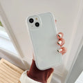 Transparent TPU phone case for iPhone 13 in transparent black colour