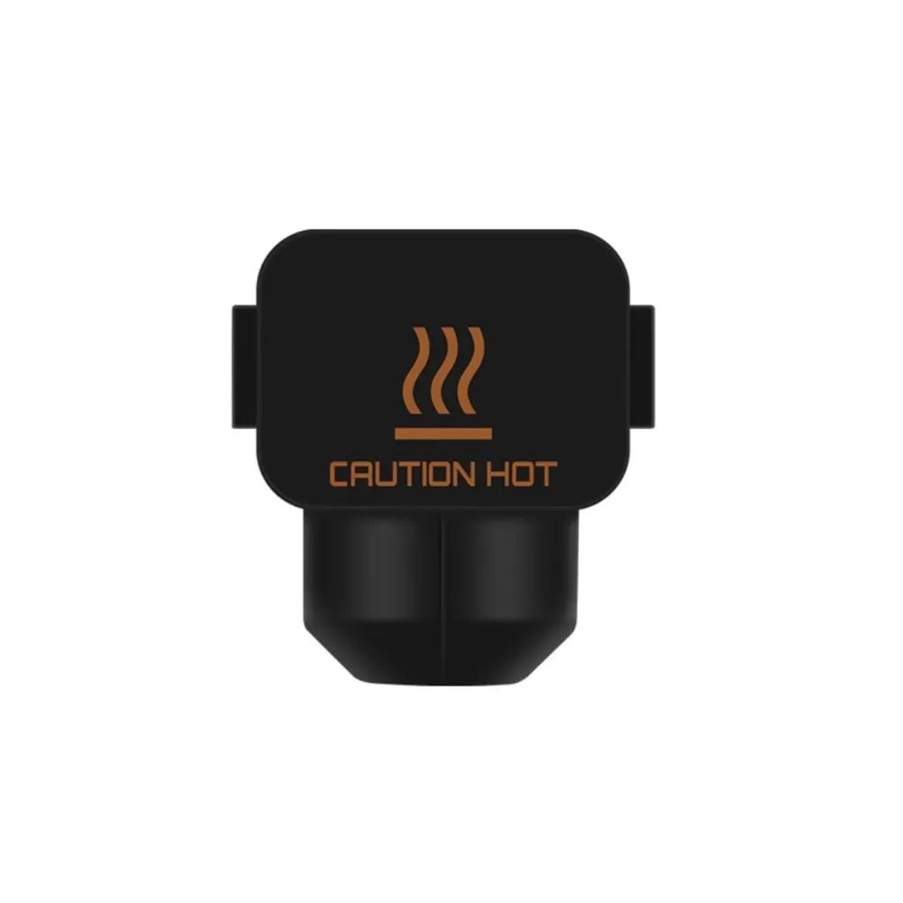 Hardened steel hot end and nozzle assembly for Bambu Lab A1 Mini 3D printer with silicone sleeve