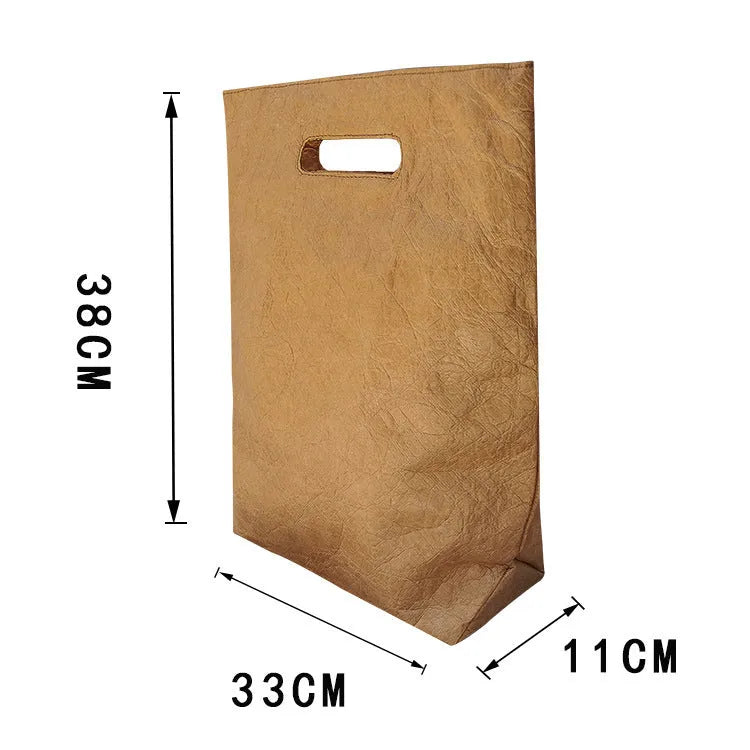 DuPont paper tote bag in solid colour, eco-friendly shopping bag, fashion simple style, available in multiple colours